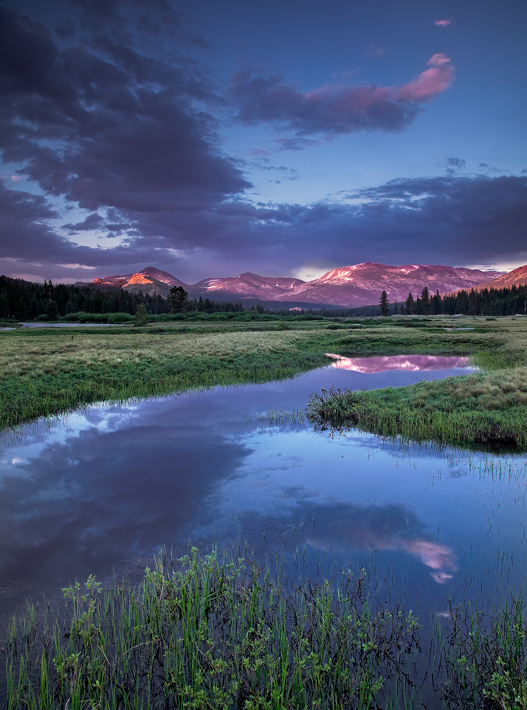Tuolumne Meadows, Yosemite National Park, CA, California, sunset, storm, 