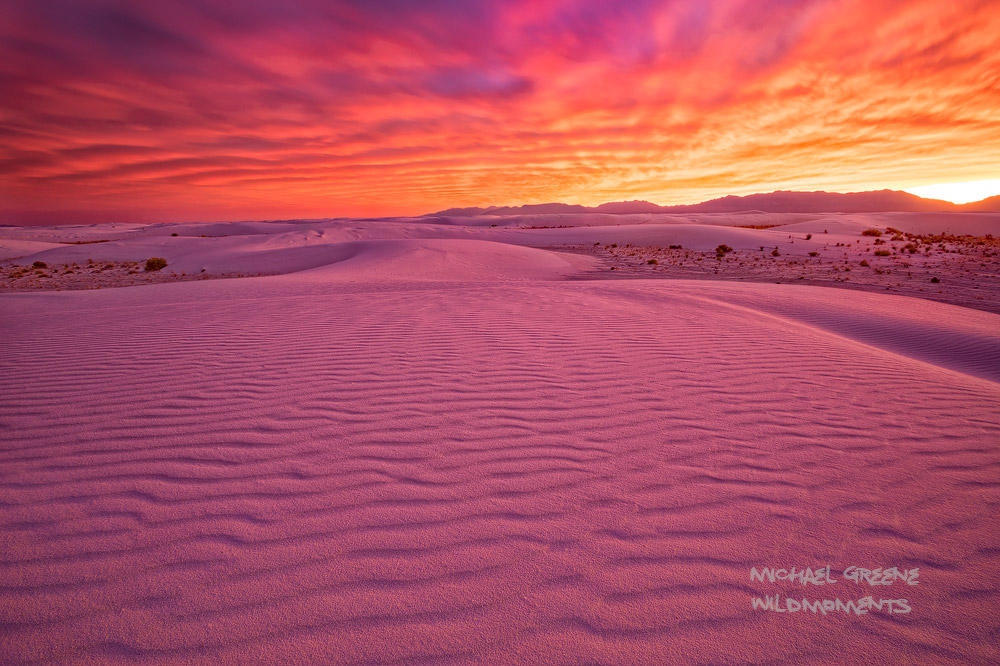 White Sands Epic Sunset White Sands National Park, New Mexico