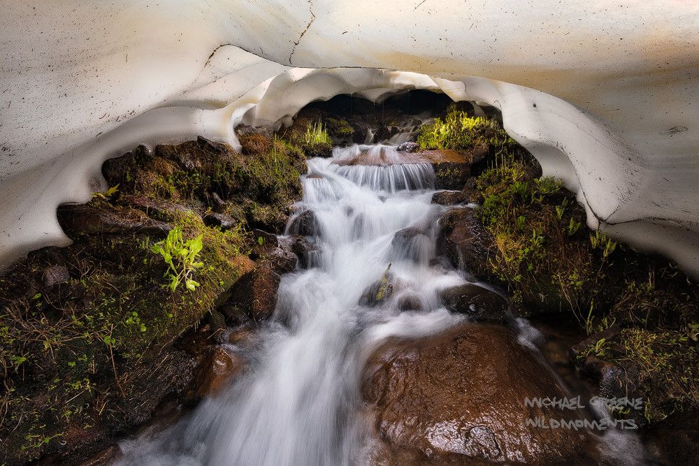 I  I fulfilled a vision for this snow tunnel shot while hiking and backpacking at Quartz Lake in the San Juan Mountains near...