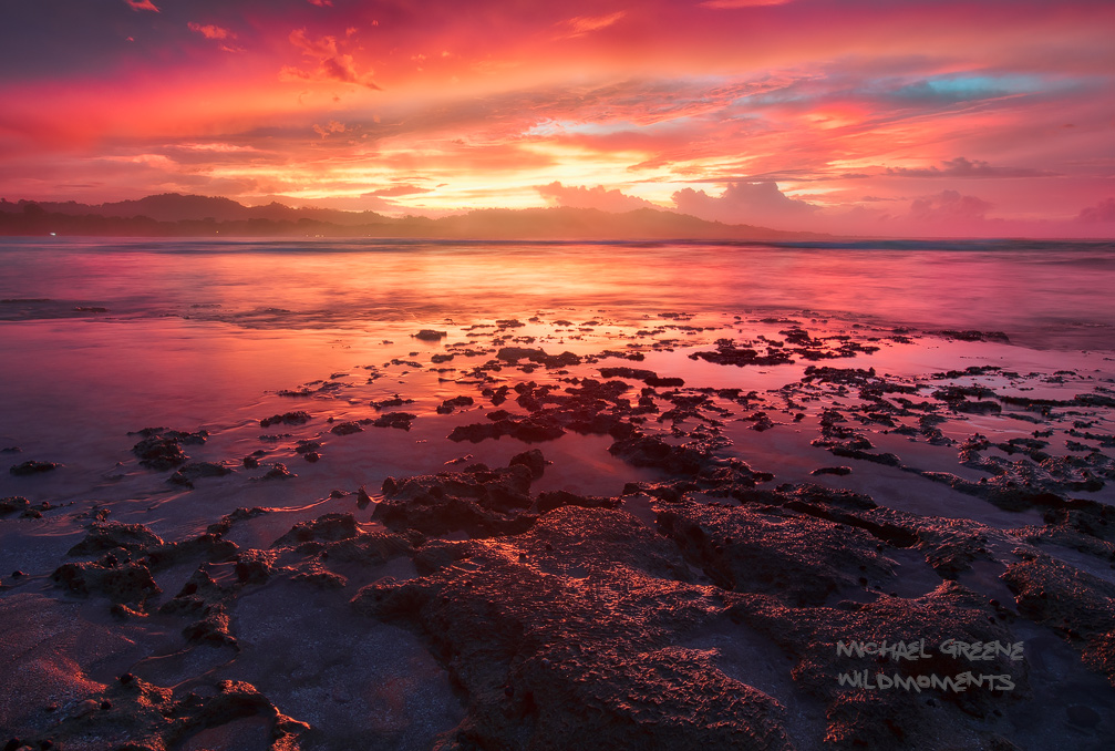 An amazing sunset capped off a spectacular day in Puerto Viejo, Costa Rica. Chino Beach is located downtown and on this evening...