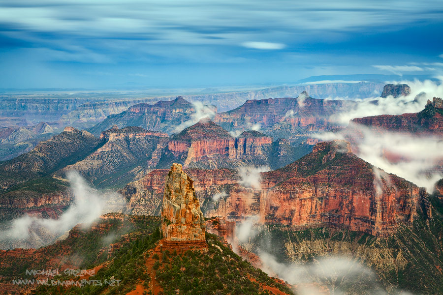 You are looking at a 25 second exposure of a clearing storm at Point Imperial from the North Rim of the Grand Canyon, AZ.