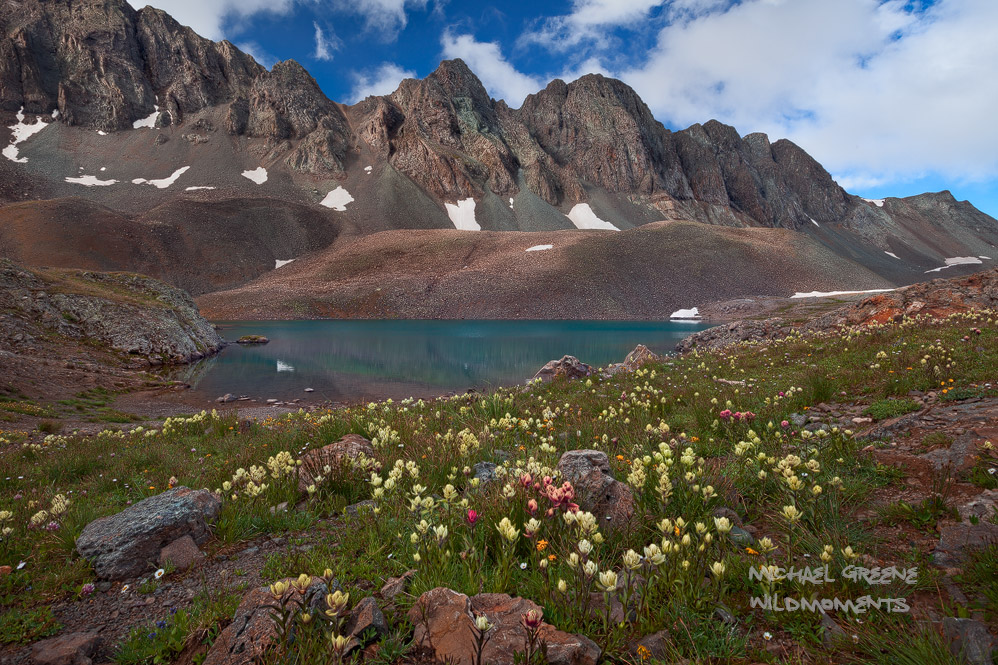 2016 marked a fine year for yellow paintbrush in the San Juan Mountains. Pictured here is Sloan Lake in American Basin located...