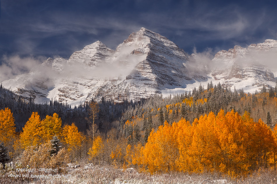 Seven inches of overnight snowfall made my first visit to Maroon Bells uniquely special. While spectacular anytime of the year...