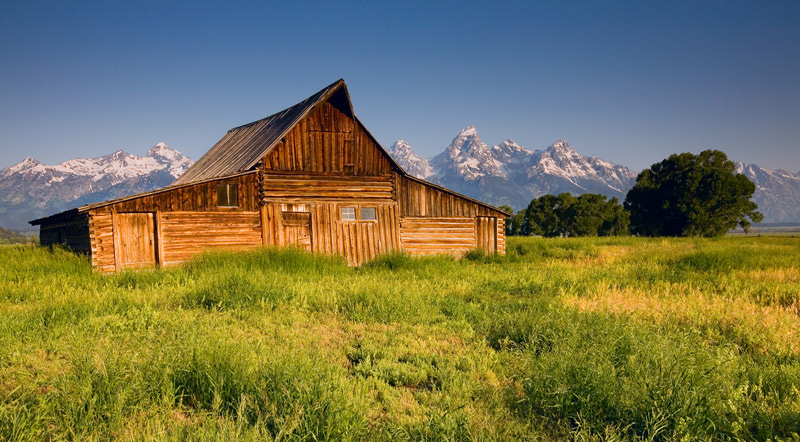 Warm, rich colors make this classic shot of Mormon Row come alive. It is&nbsp;complimented by a&nbsp;record breaking snowfall...